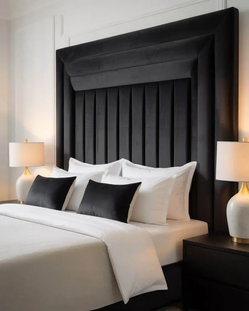Black Headboard Statement