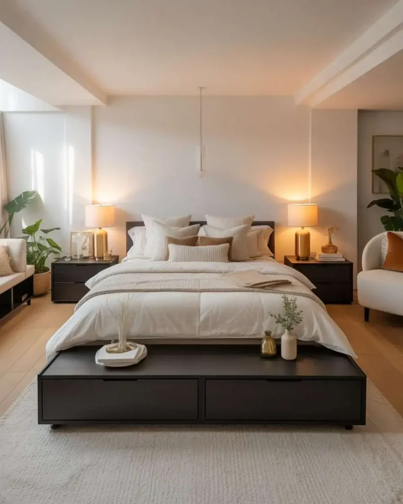 Black Platform Bed
