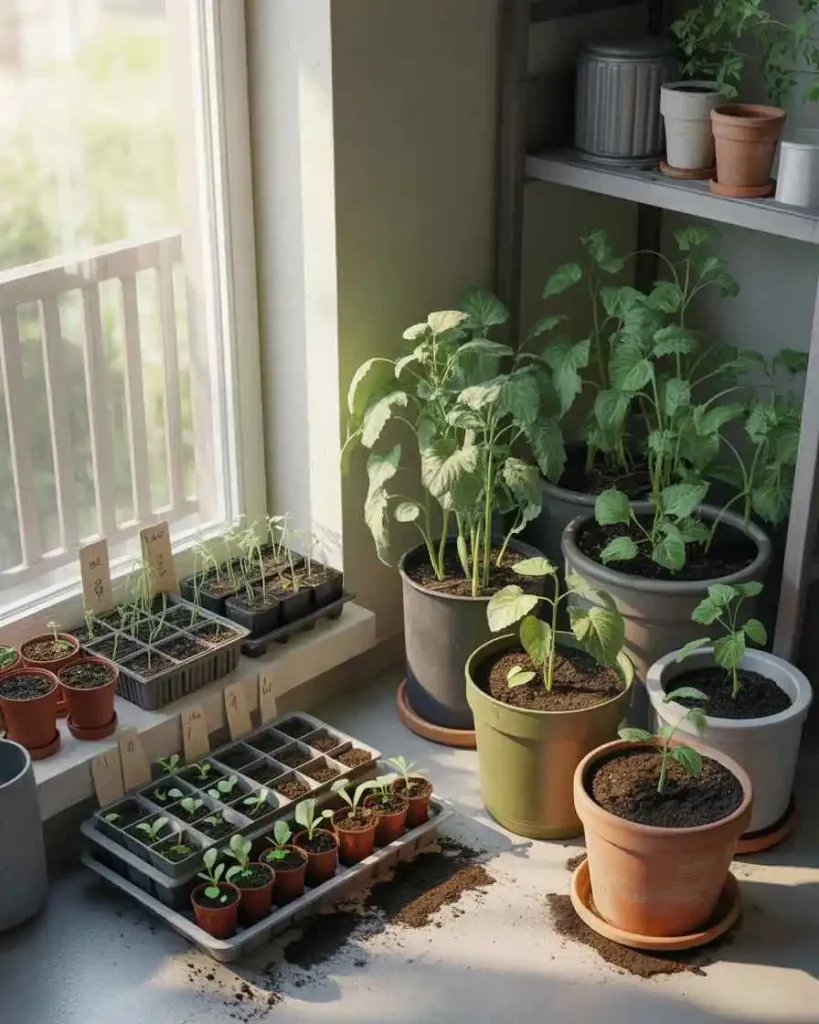 Start Seeds Indoors or Buy Transplants.