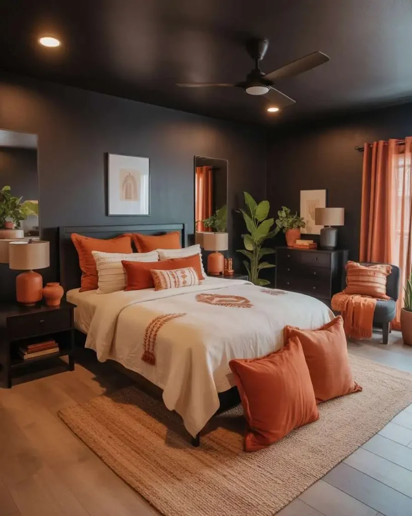 Terracotta and Black