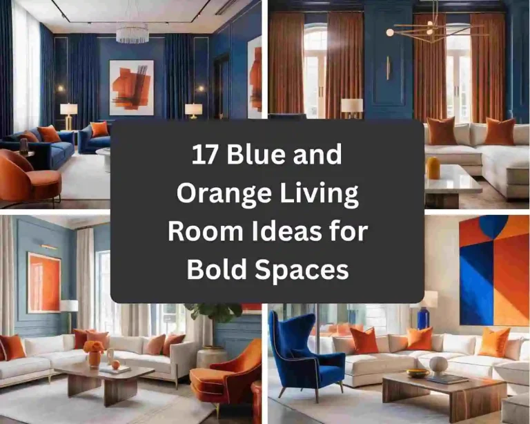 17 Blue and Orange Living Room Ideas for Bold Spaces