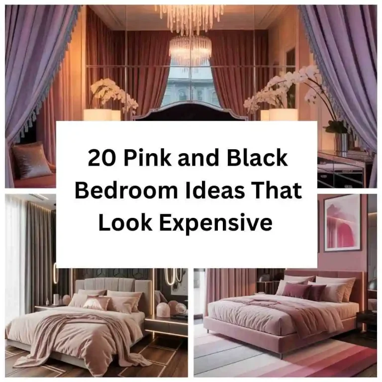 20 Pink and Black Bedroom Ideas That Look Expensive