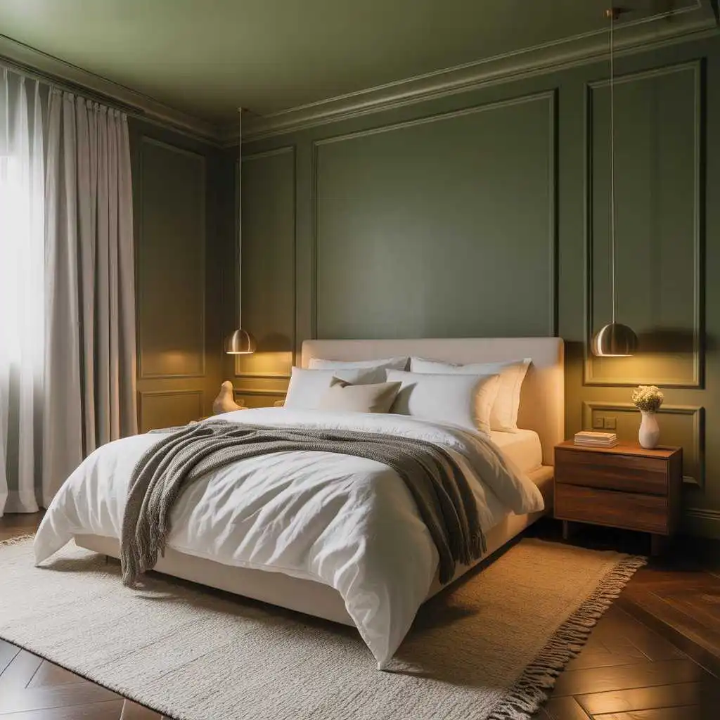 Color-Drenched Cocooning Walls