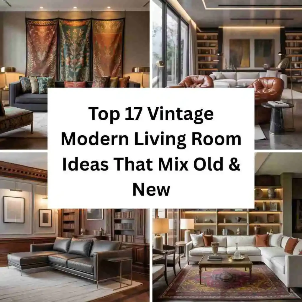 Top 17 Vintage Modern Living Room Ideas That Mix Old & New