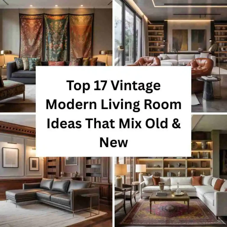 Top 17 Vintage Modern Living Room Ideas That Mix Old & New