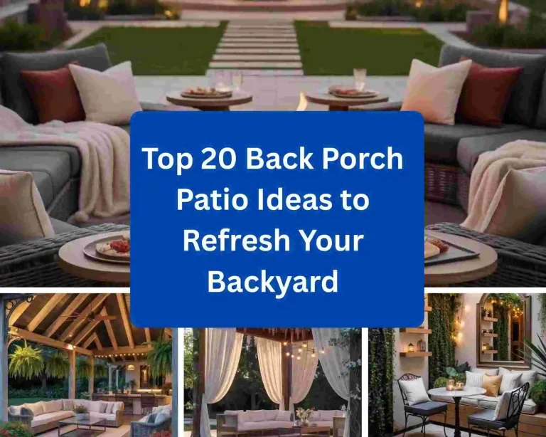 Top 20 Back Porch Patio Ideas to Refresh Your Backyard