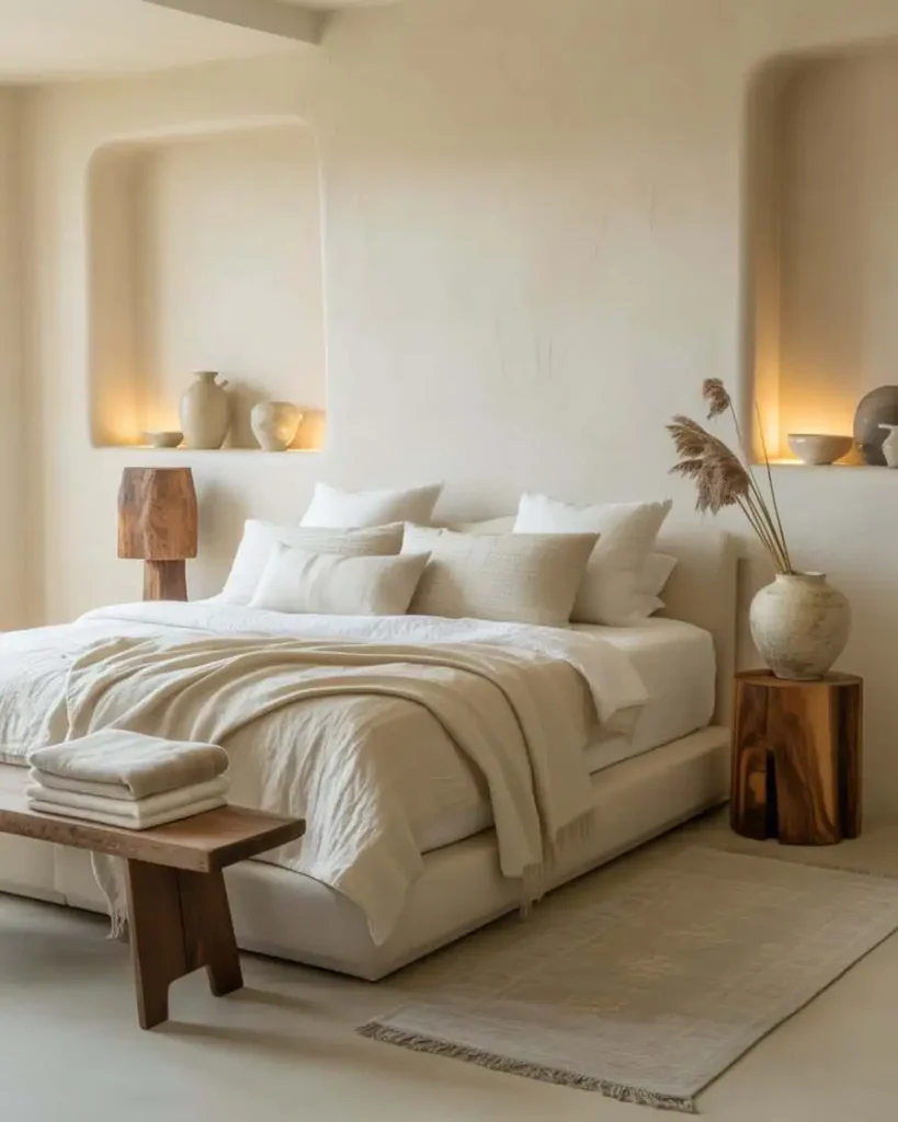 Wabi Sabi Cream Bedroom