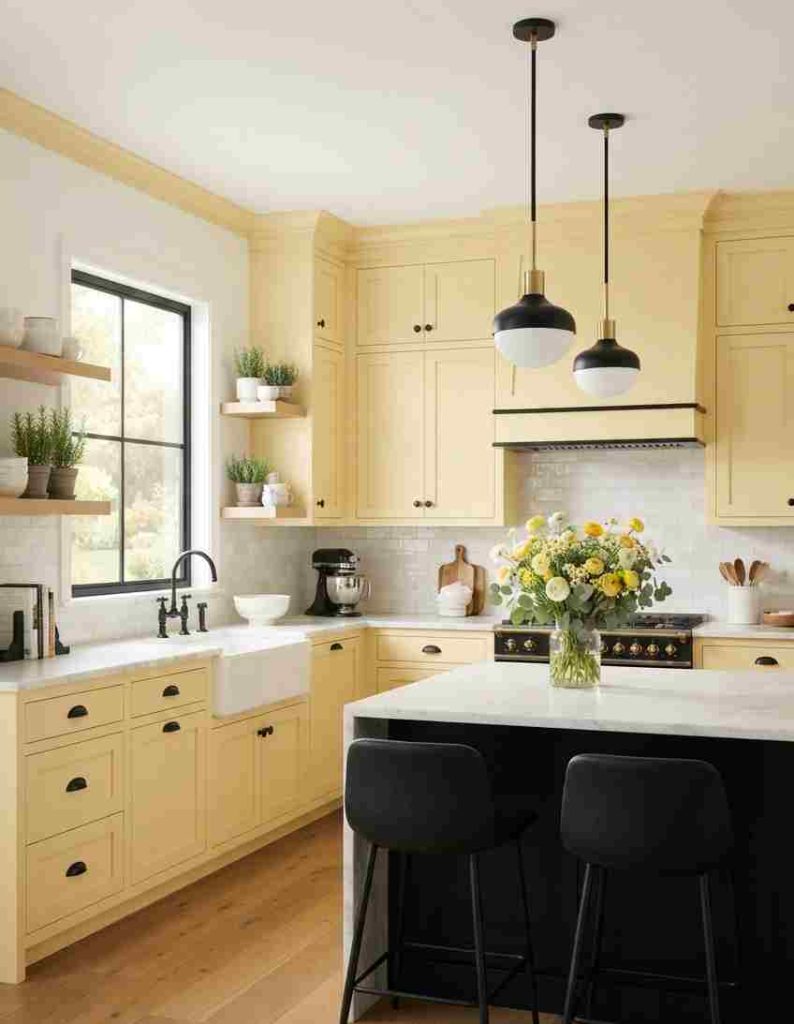  Butter Yellow Kitchen