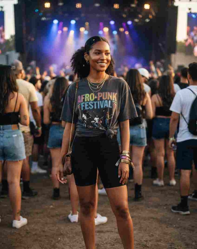 Graphic Band Tee Styling