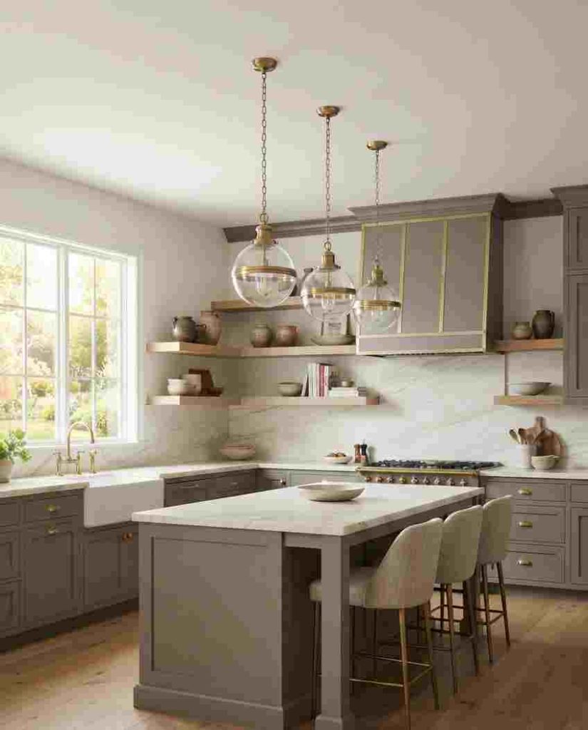Warm Gray Kitchen